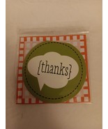 C.R. Gibson Gift Enclosure Card With Envelope Thanks Design Set Of 2 - $4.99