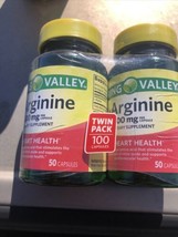 2x Spring Valley L-Arginine Capsules, 500mg, 50 Count Exp 06/24 In Photos Great - $11.87