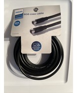 Philips RG6 Coax Cable 25 ft. Audio Video Connect Antenna Satellite F Sc... - $3.32