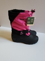 KAMIK Snowfox Snow Boots Kids Youth Girls 3 Pink Black NEW - $49.37