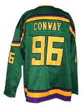 Any Name Number Mighty Ducks Retro Hockey Jersey Green Conway Any Size image 5