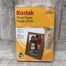 Kodak Photo Paper 180 sheets 4" x 6" Instant Dry Gloss Brillant New/Sealed - $9.88