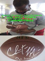 CJ Mosley New York Jets Baltimore Ravens signed football COA proof  autographed