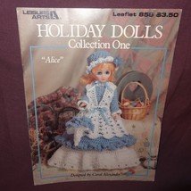 Holiday Dolls Dresses Thread Crochet 1989 Booklet 855 Leisure Arts Collection 1 - $10.99