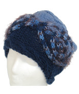 Too blue sparkle cable hand knit hat - $24.00