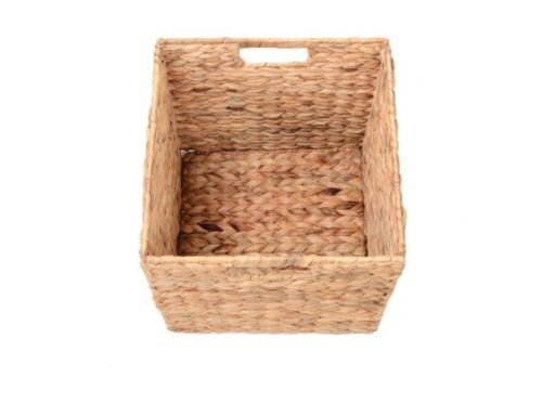 Casafield Set of 2 Water Hyacinth Rectangular Storage Baskets with