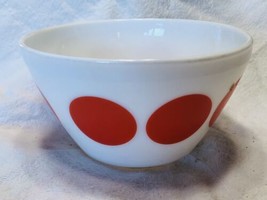 Early Americana Vintage Pyrex Nesting Mixing Bowl With Handles 441 1 1/2 PT  Brown White 