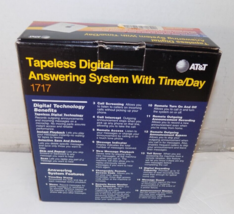 AT&T Tapeless Digital Answering Machine System w/ Time Day New - $29.38