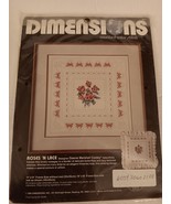 Dimensions 3610 Roses &#39;N Lace by Dawne Marshall Cooley Counted Cross Sti... - $29.99