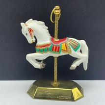 Carousel Horse Sculpture Figurine Statue Christmas Tobin Fraley 1992 Hallmark - $16.78