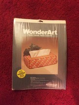 Vintage 70s WonderArt Plastic Canvas Tissue Cover Kit #6003 - by Needlecraft image 1