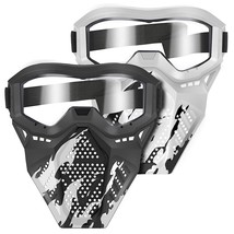 Upgraded 2 Pack Tactical Mask, Mask With Goggles Compatible With Nerf Rival, Apo - $27.99