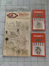 Darcie’s Heart & Hero Arts Merry & Bright Clear Cling Stamps - New - $7.00