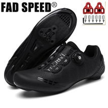 Cycling MTB Shoes with Clits Men Route Cleat Road Bike Speed Flat Sneaker Racing - $77.77