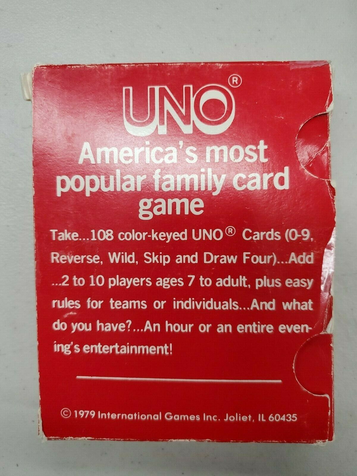 Vintage 1978 UNO Card Game 108 Cards Complete Set in Box