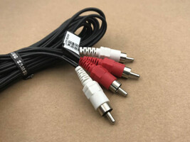Samsung 2 Rca To 2 Rca Cable Male Stereo Audio Hdtv Vcr Dvd Cord 10ft - $5.99