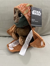 Disney Parks Star Wars Baby Ewok in a Hoodie Pouch Blanket Plush Doll NEW image 6
