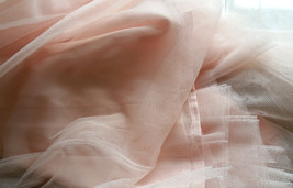 BLUSH PINK Long Tulle Skirt Wedding Bridesmaid Long Tulle Skirt A-line Plus Size image 11