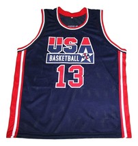 Shaquille O'Neal #13 Team USA New Men Basketball Jersey Navy Blue Any Size image 1