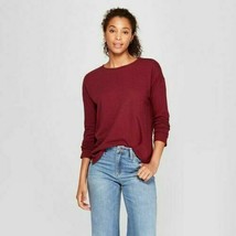 Universal Thread Womens Burgandy Long Sleeve T-Shirt Burgandy Size XSmal... - $7.00
