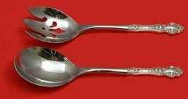 Violet by Wallace Sterling Silver Salad Serving Set Pierced Custom Made 10 1/2" - $132.76