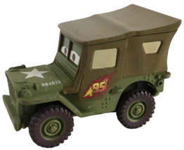 Mattel Disney Pixar Cars Toy Car Race Team Sarge Jeep Army Green Military V2805 - $4.99