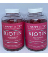 Lot of 2 be happy be you Biotin supplement promotes healthy hair&amp;nails H... - $49.99