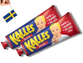 2 Tubes Kalles Kaviar Mild 300g (10.58 oz.), Swedish Kalles Kaviar Light, Creame - $16.73