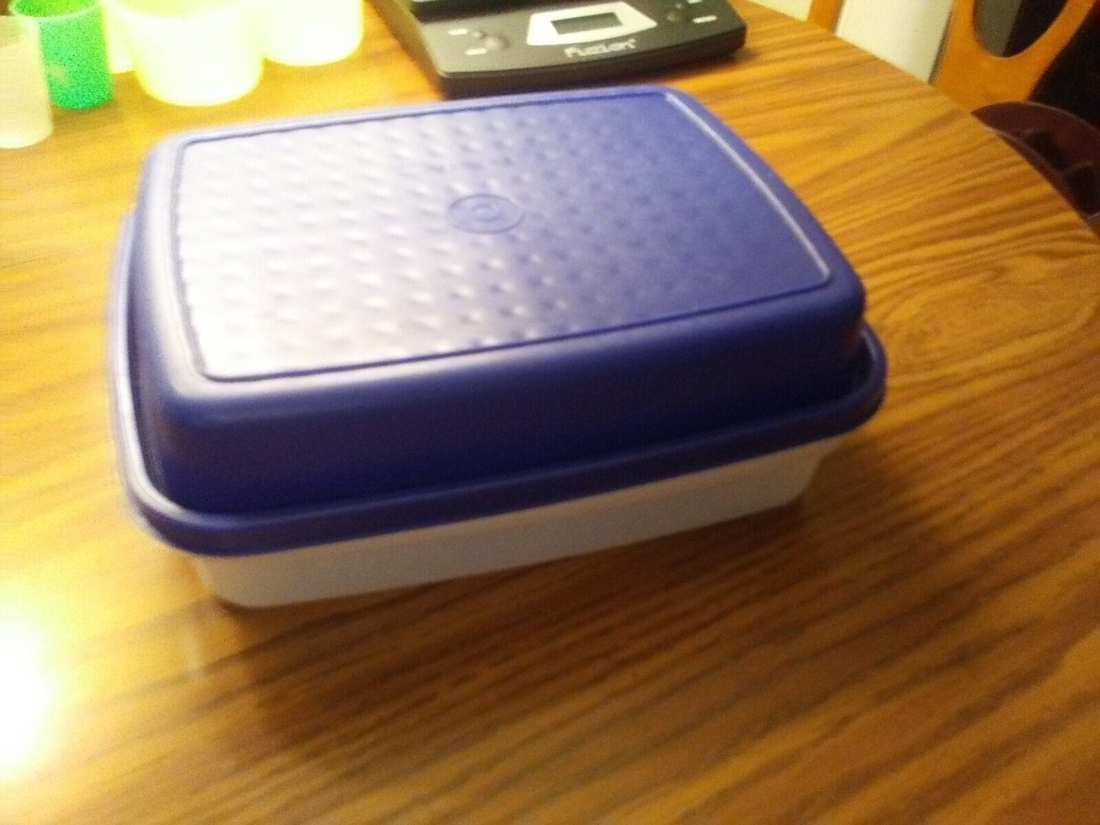 Tupperware Orange Small Marinade Container With Lid. 