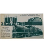 Travel &amp; Transport Building, Chicago, Electric Locomotive, vintage postcard - $9.99