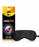 Friends of Meditation Super Smooth Black Sleep Mask, 100% Mulberry Silk ... - $18.50