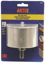 ARTU USA 02870 Hole Saw Tungsten Carbide Grit 4 in W/Arb & Bit - $59.95