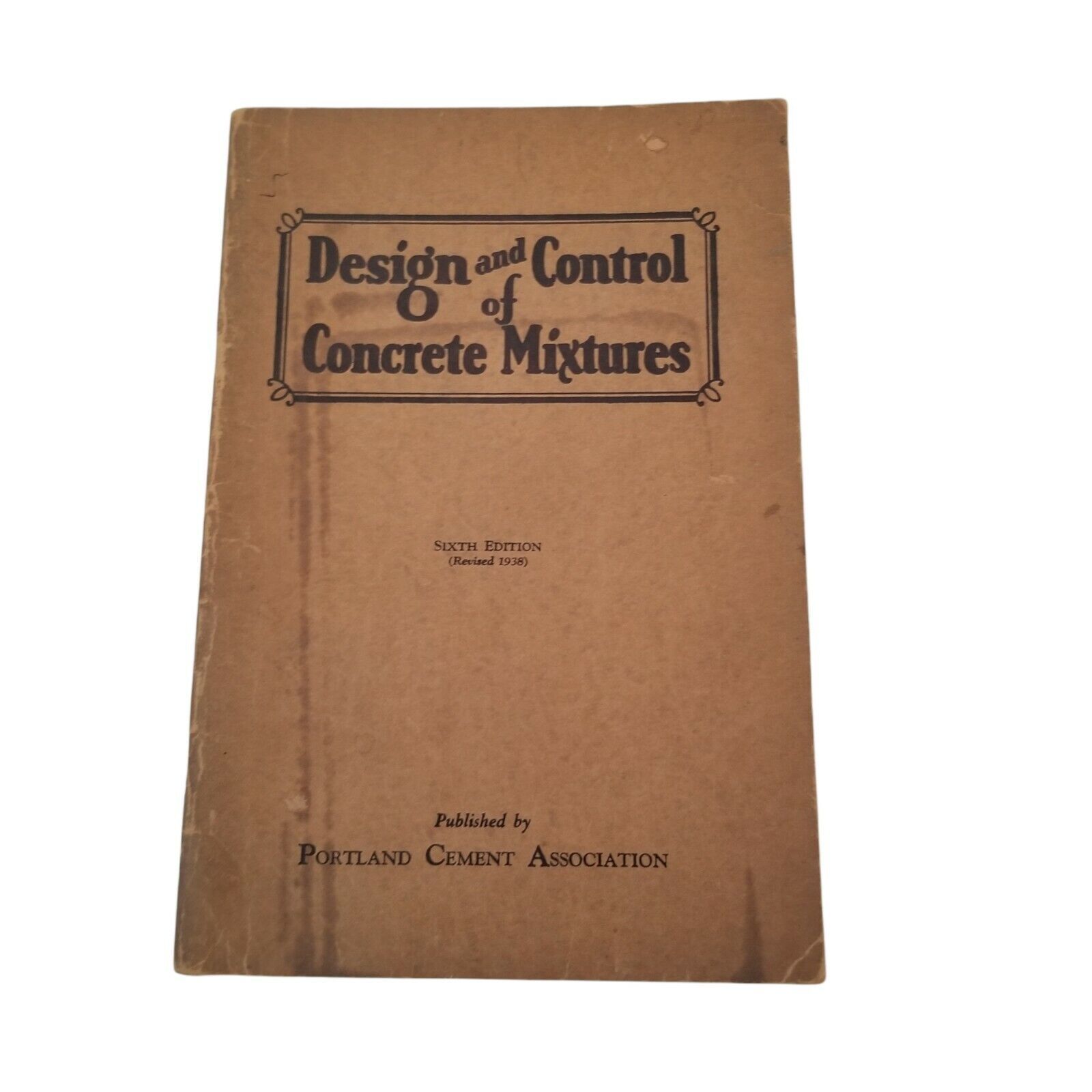 Design and Control of Concrete Mixtures 6th Edition Portland Cement ...