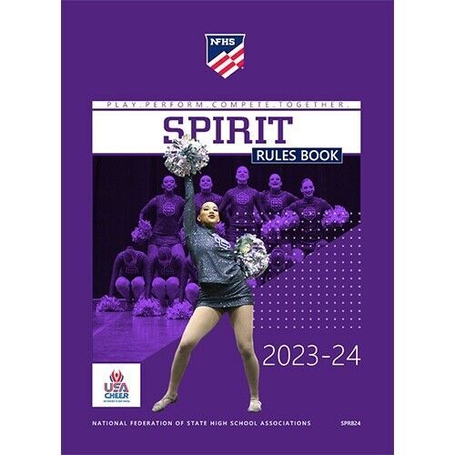 2023 2024 NFHS Spirit Official Rules Book National Federation High School School Textbooks