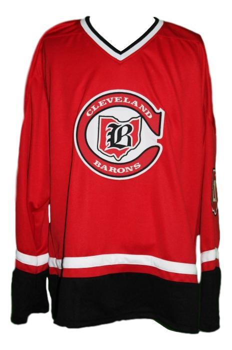 Maruk  21 custom cleveland  barons retro jersey red   1
