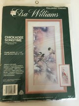 Elsa Williams ColorArt Crewel Kit Chickadee Songtime Birds Nature Winter... - $24.99