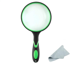 JMH Magnifying Glass with Light 30X Handheld Large Magnifying