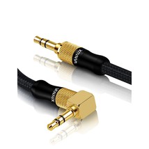 Aux Cable For Car, 90 Degree Right Angle Auxiliary Cable Stereo Aux Jack... - $25.99