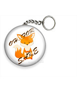 OH FOR FOX SAKE FUNNY QUOTE KEYCHAIN KEY FOB RING CHAIN CUTE COOL GIRL G... - $10.34+