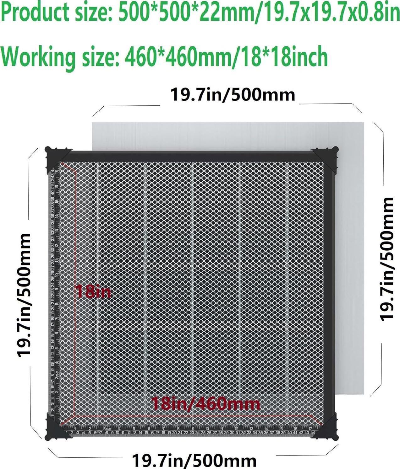 Honeycomb Laser Bed 19.7 x 19.7 x 0.8 Inch and similar items