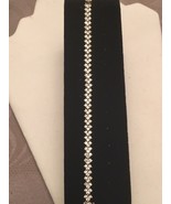 STERLING SILVER TENNIS BRACELET CZ CUBIC ZIRCONIA PRONG HELD 7 INCH STAMPED - $82.99
