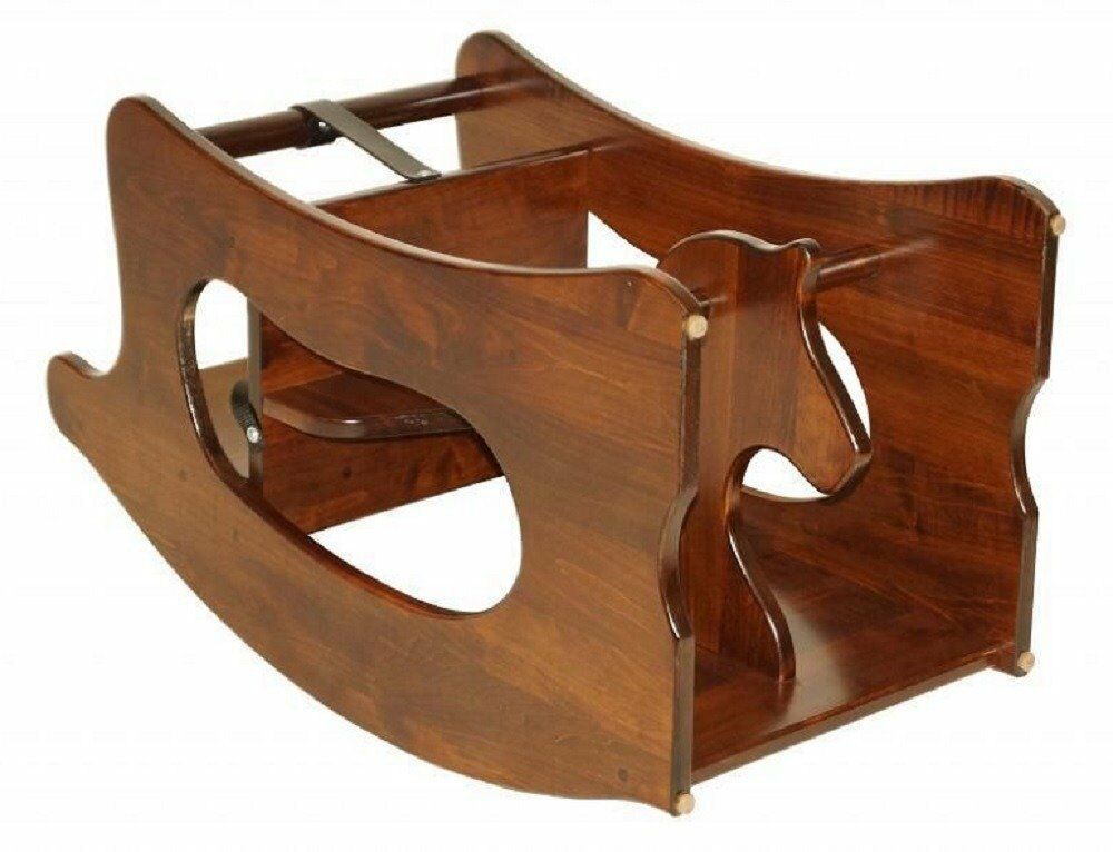 HIGH CHAIR Desk ROCKING HORSE 3in1 Amish Handmade Children Furniture