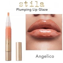 Stila Plumping Lip Glaze ANGELICO nude peach ~ NEW Full Size 0.11 Oz, Authentic! - $19.31
