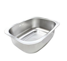 Silicook Stainless Steel Basin Dishpan Dish Washing Bowl Bucket Basket Tub