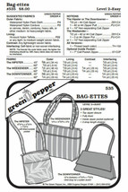 Bag-ettes Bags #535 Sewing Pattern (Pattern and similar items