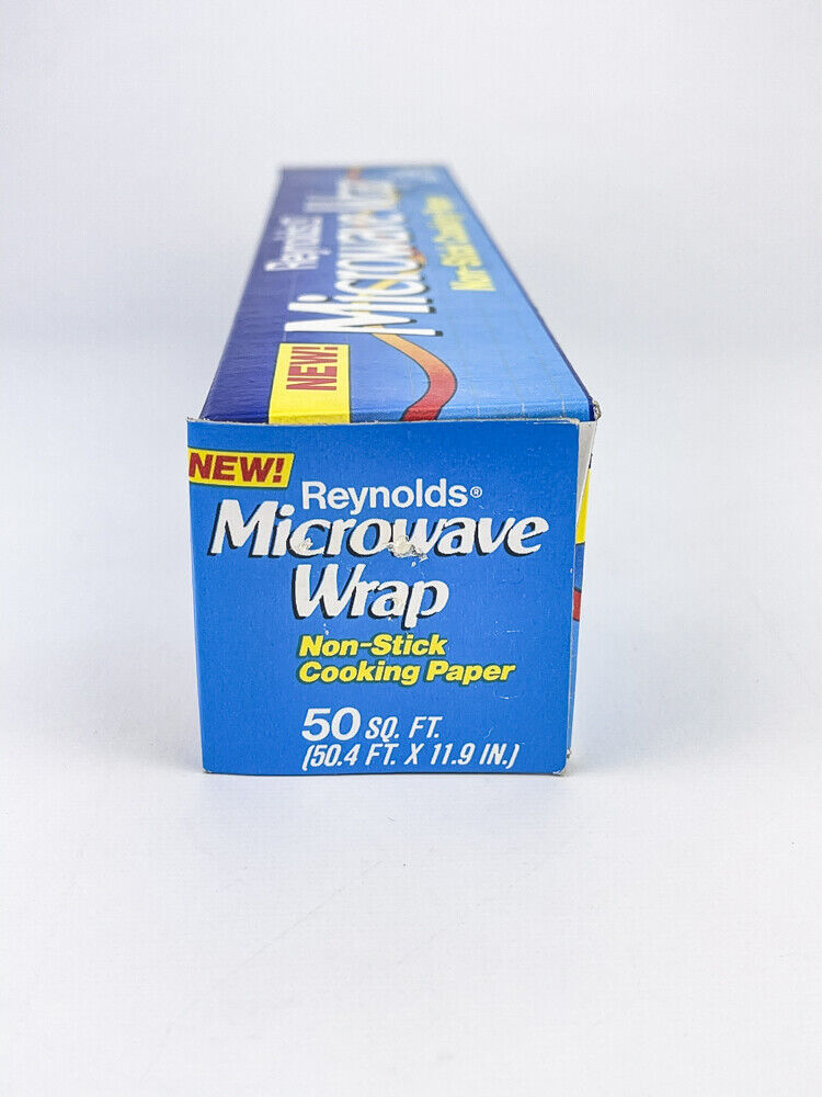 Vintage Reynolds Microwave Wrap Non Stick Cooking Paper 50 sq ft 90s