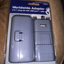 Conair Travel Smart Worldwide Adapter 4-in-1 Plug Set  USB Port &amp; Case - $17.95
