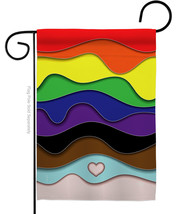 Pride Garden Flag 13 X18.5 Double-Sided House Banner - $19.97