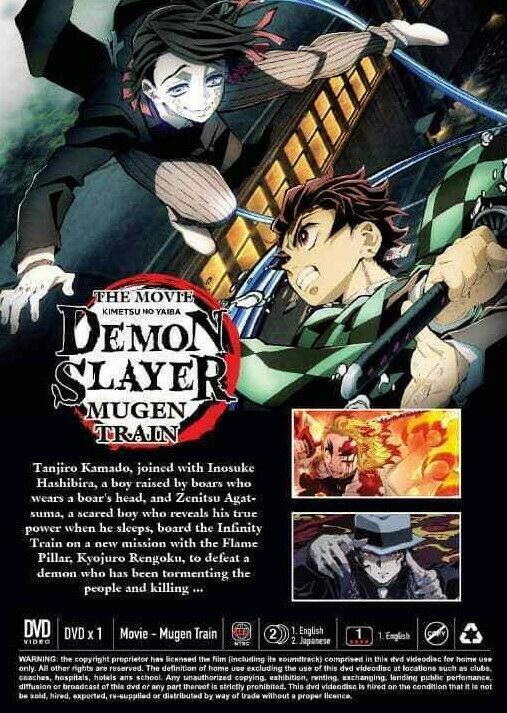 Demon Slayer : Kimetsu No Yaiba Season 1-2 Mugen Train + Movie Anime DVD  Eng Sub