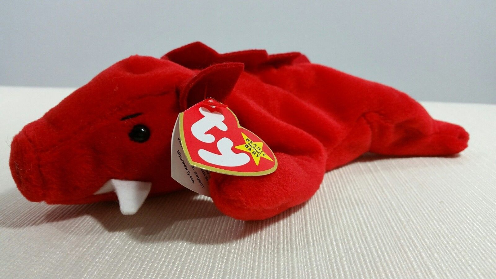 Authenticated Beanie Baby: 3rd Generation Grunt the RazorBack